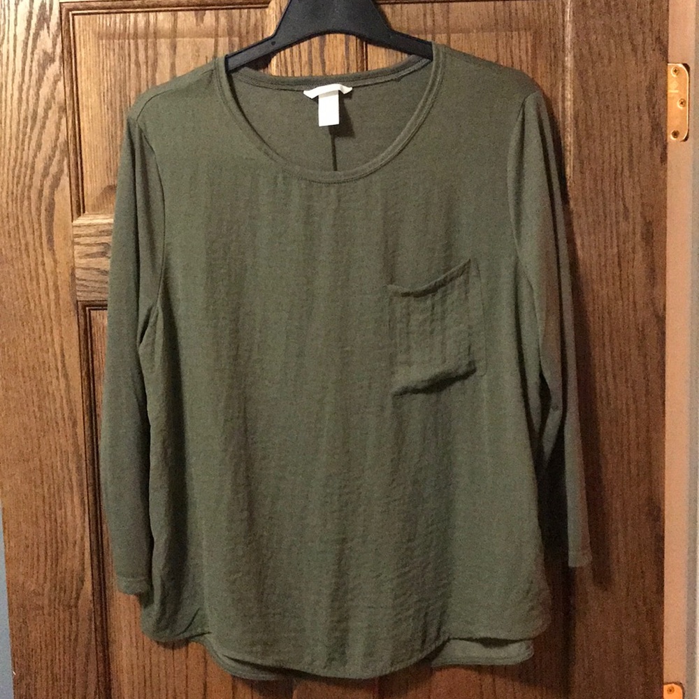 H&M olive green top